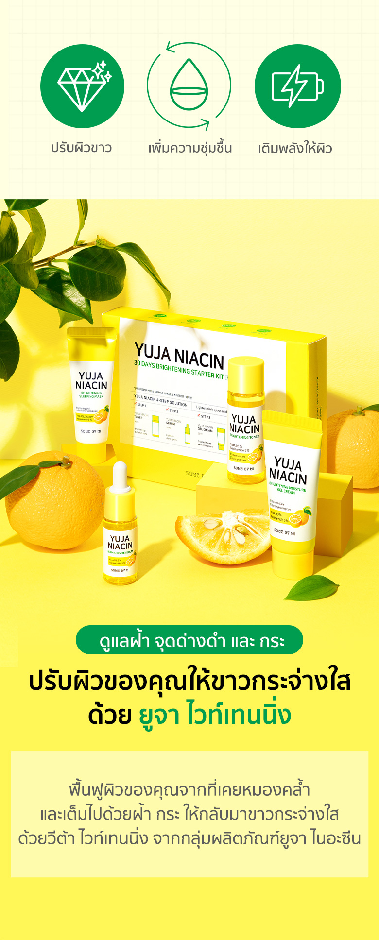 SOME BY MI,Yuja Niacin 30days Brightening Starter Kit,SOME BY MI Yuja Niacin 30days Brightening Starter Kit,SOME BY MI Yuja Niacin 30days Brightening Starter Kit ราคา,SOME BY MI Yuja Niacin 30days Brightening Starter Kit รีวิว,