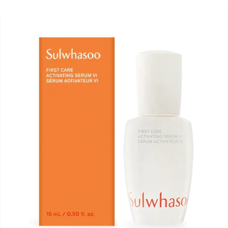 Sulwhasoo First Care Activating Serum VI 15ml (แพ็คเก็จใหม่) เข้มข้นขึ้น เห็นผลเร็วขึ้น ให้ผิวสุขภาพดี เปล่งประกาย อ่อนเยาว์